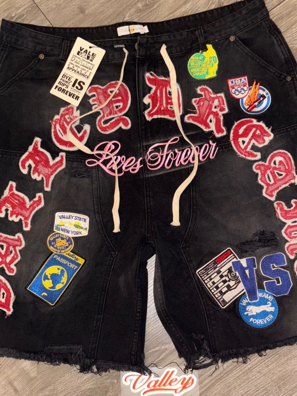 Valley forever WORKSHOP JORTS BLACK (Authentic)